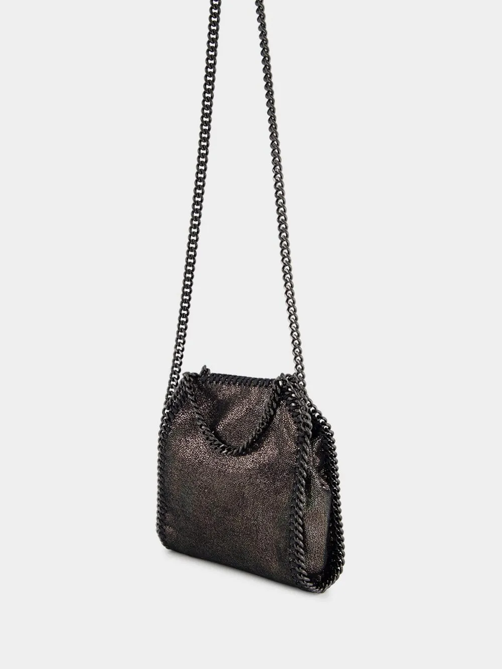 Dark Grey Metallic Falabella Tiny Tote Bag sold by Fashion Clinic product image thumbnail 5