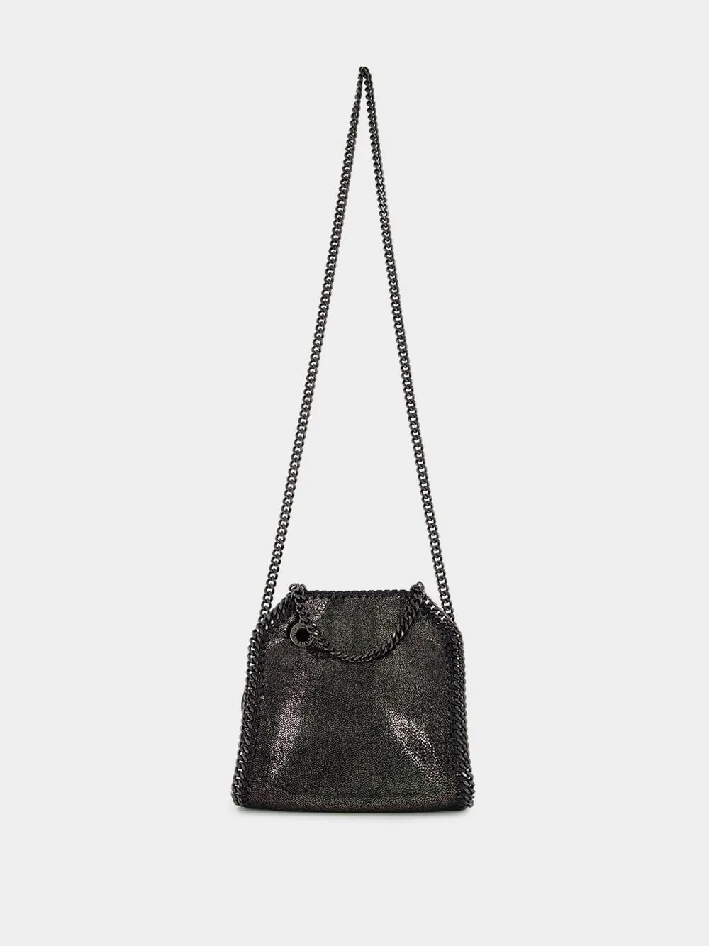 Dark Grey Metallic Falabella Tiny Tote Bag sold by Fashion Clinic product image thumbnail 2