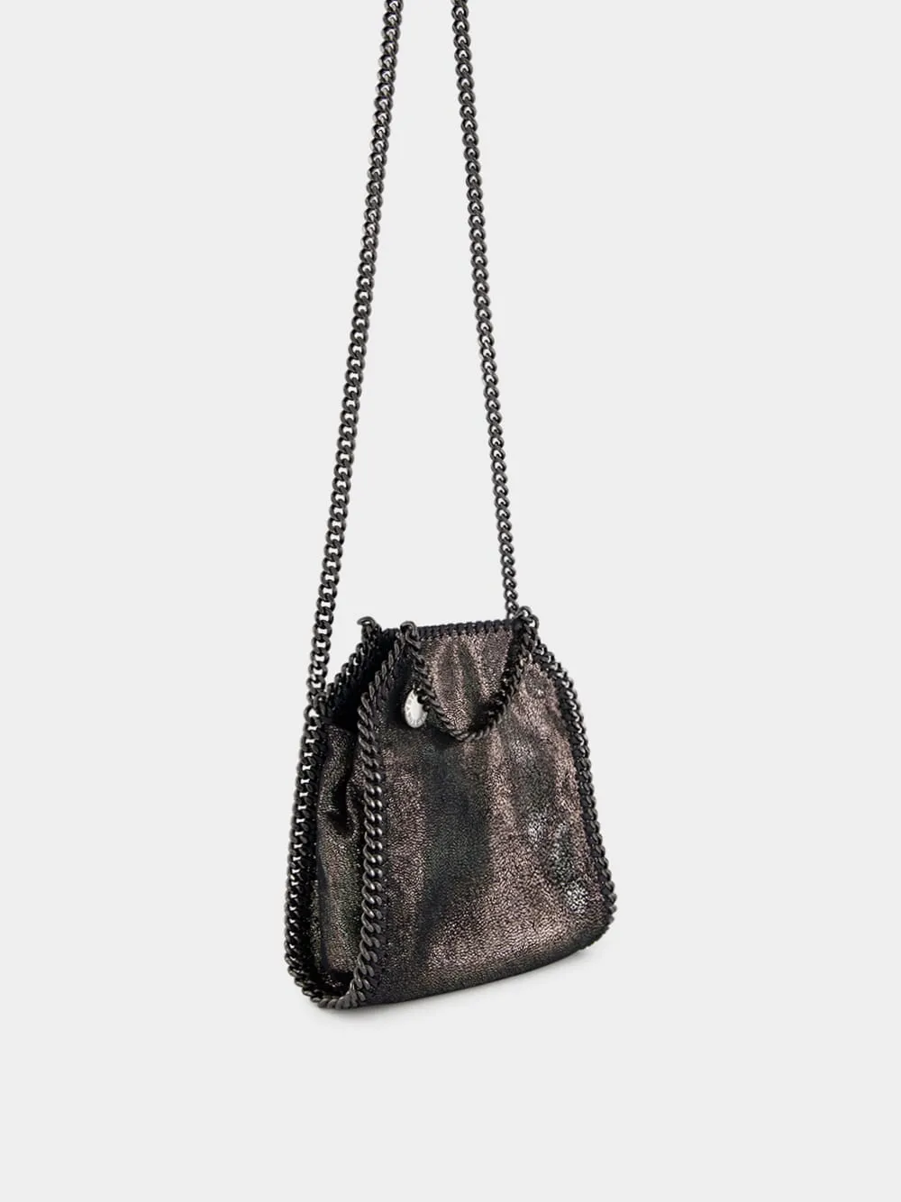 Dark Grey Metallic Falabella Tiny Tote Bag sold by Fashion Clinic product image thumbnail 3