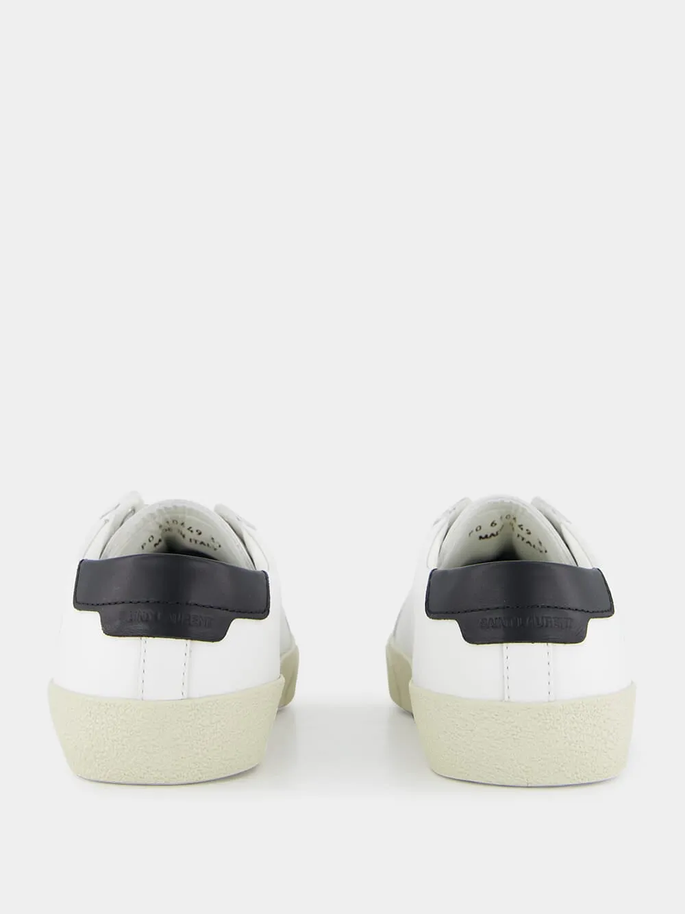 Optic White Court Classic Leather Sneakers sold by Fashion Clinic product image thumbnail 5