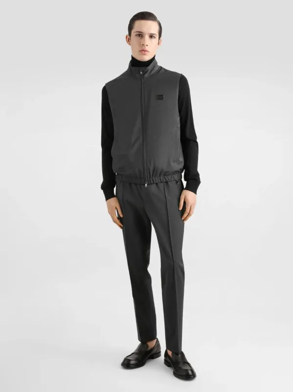 Grey Wool Jogging Pants sold by Fashion Clinic