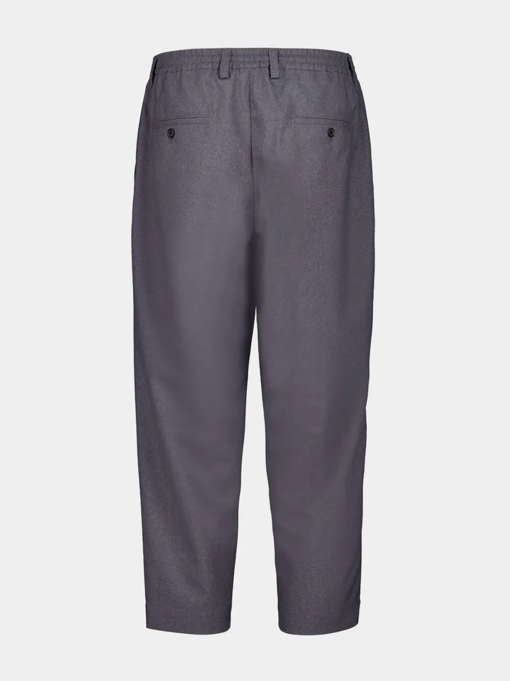 Graphite Grey Tropical Wool Trousers sold by Fashion Clinic product image thumbnail 2