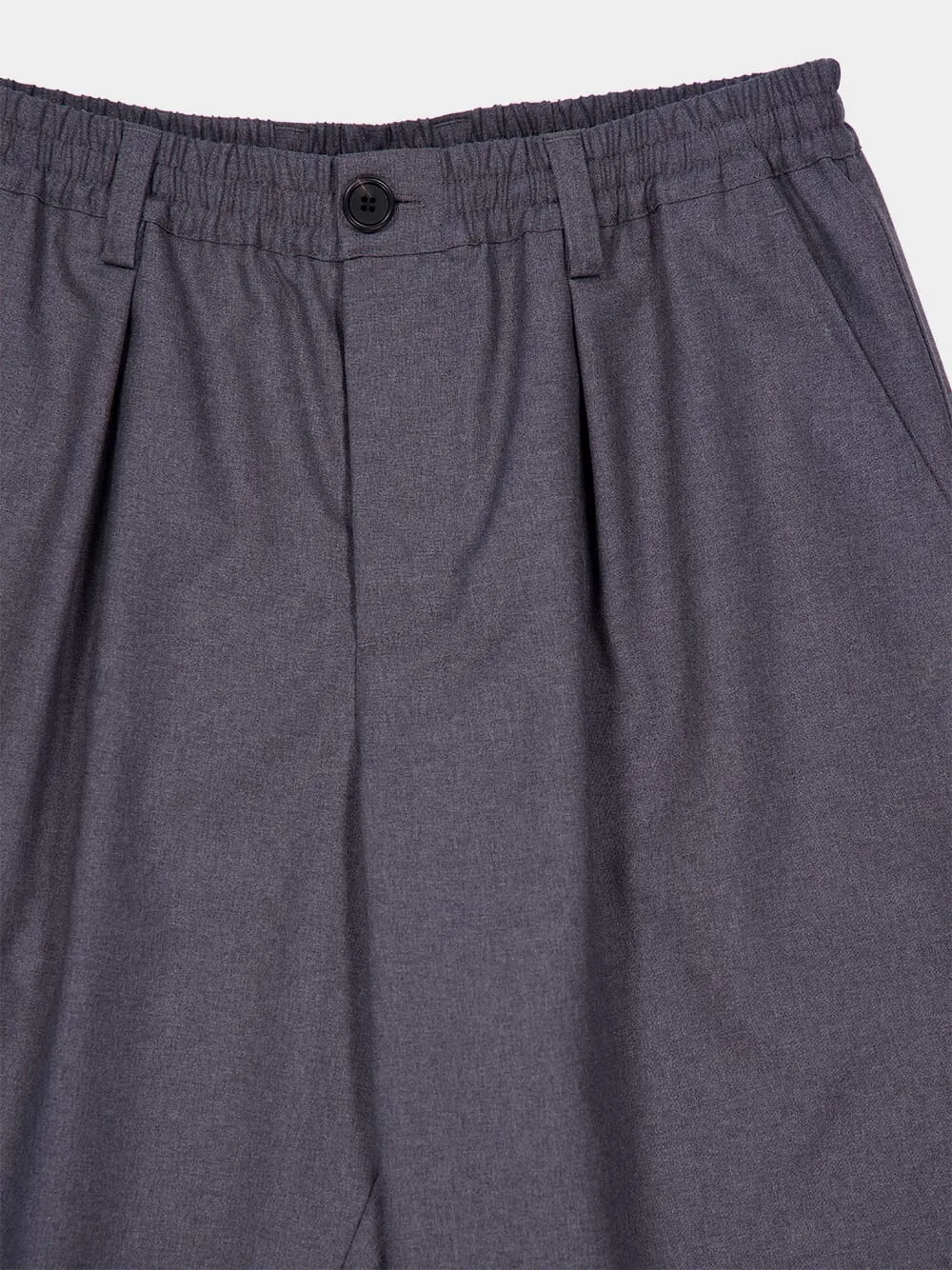 Graphite Grey Tropical Wool Trousers sold by Fashion Clinic product image thumbnail 3