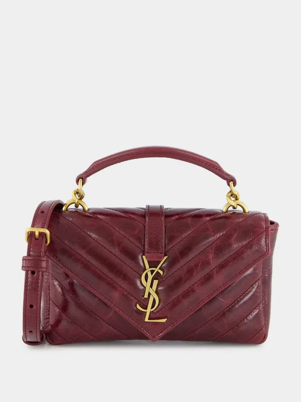 Deep Hot Wine College Mini Bag sold by Fashion Clinic