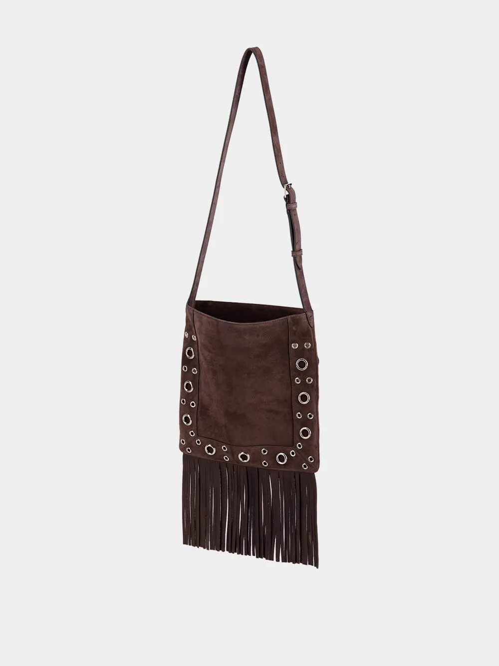 Nellcôte Embroidered Shoulder Bag with Fringes sold by Fashion Clinic product image thumbnail 2
