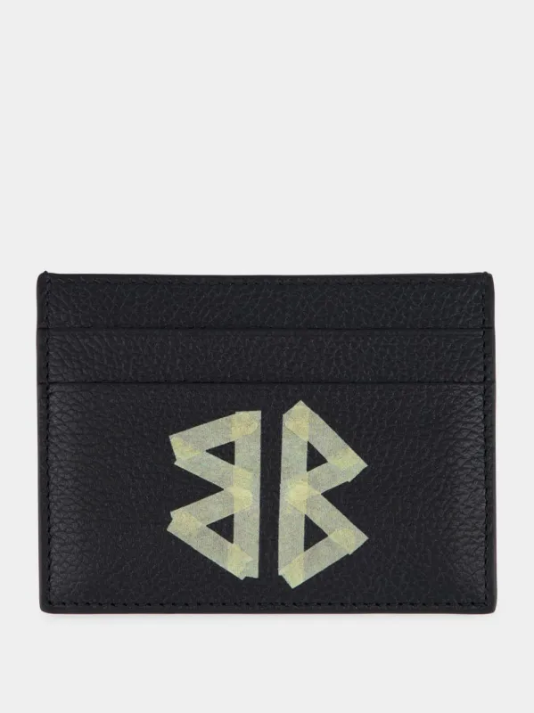 Black Grained Leather Cash Card Holder sold by Fashion Clinic