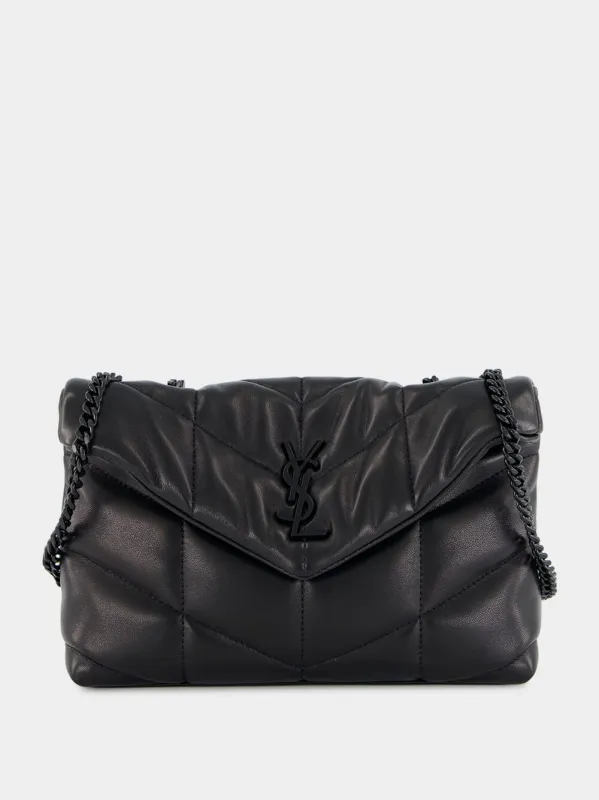 Black Toy Puffer Bag in Lambskin made by Yves Saint Laurent