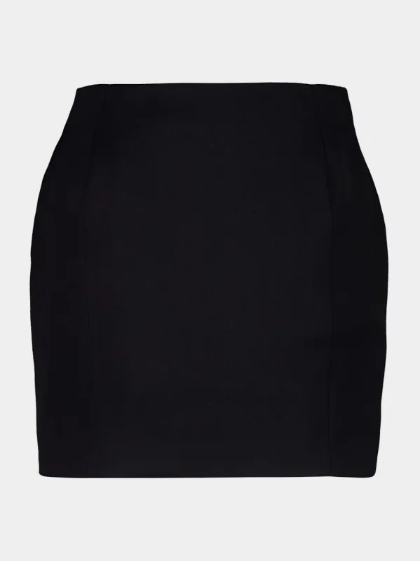 Black Hourglass Mini Skirt sold by Fashion Clinic