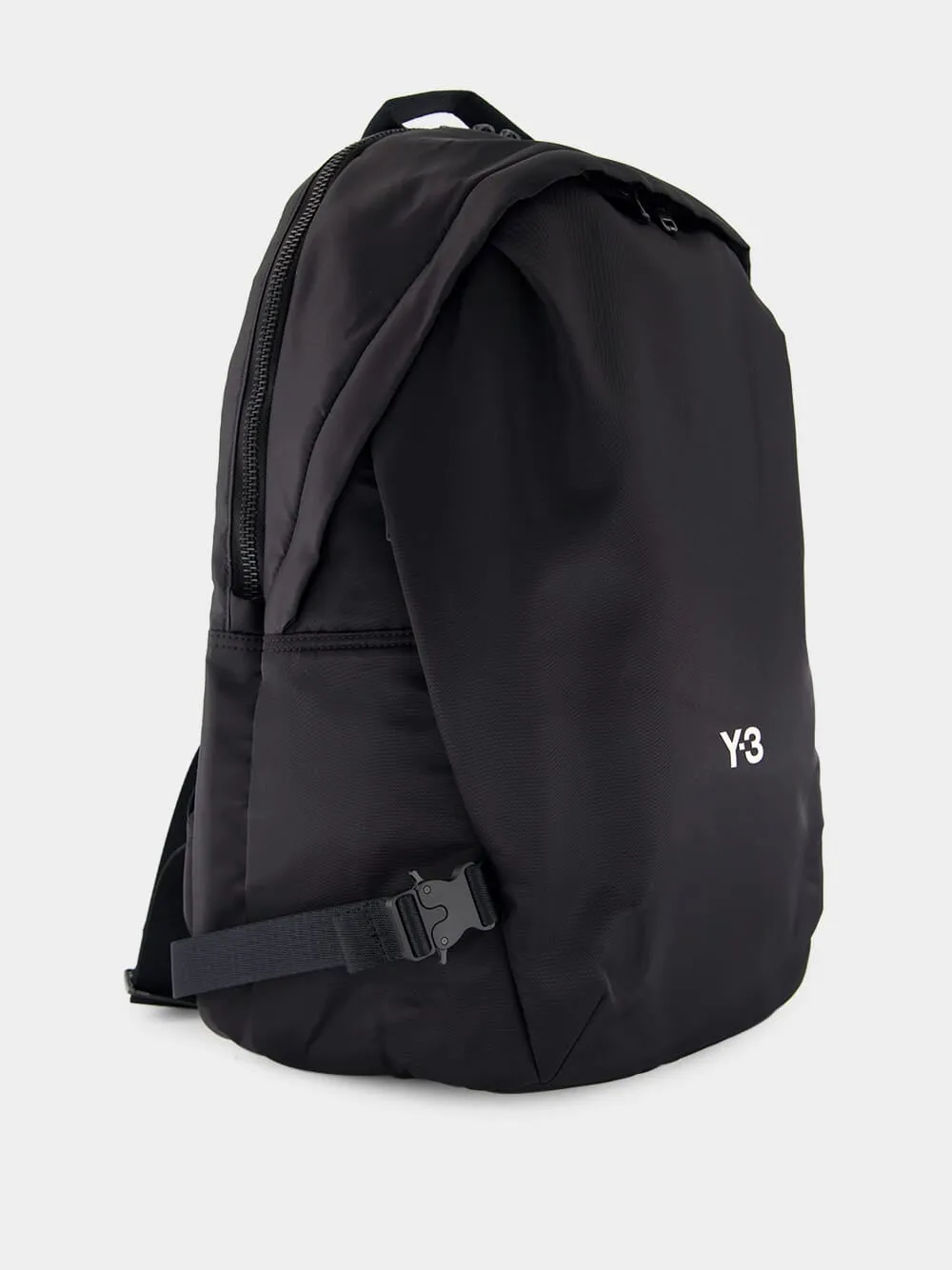 Black Backpack with Utility Straps sold by Fashion Clinic product image thumbnail 2
