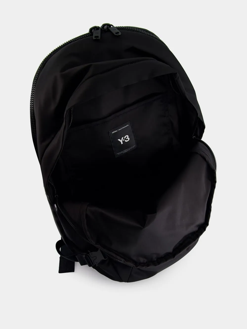 Black Backpack with Utility Straps sold by Fashion Clinic product image thumbnail 5