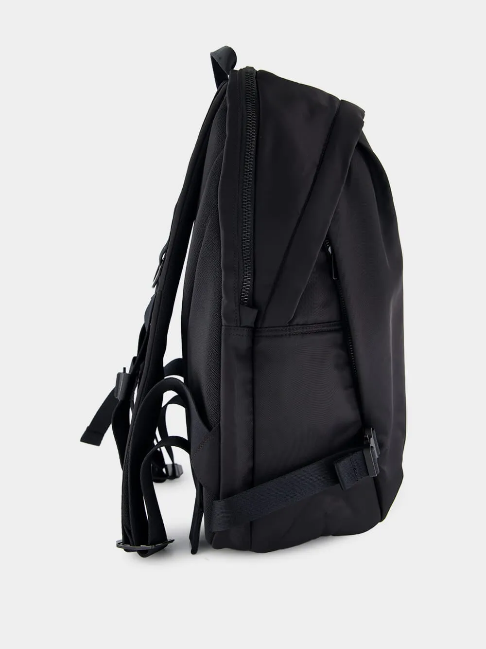 Black Backpack with Utility Straps sold by Fashion Clinic product image thumbnail 3