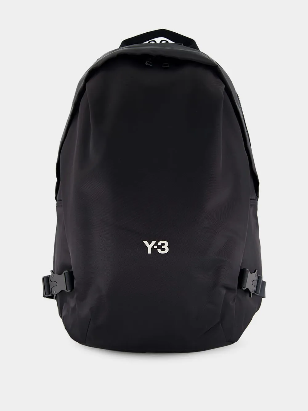 Black Backpack with Utility Straps sold by Fashion Clinic