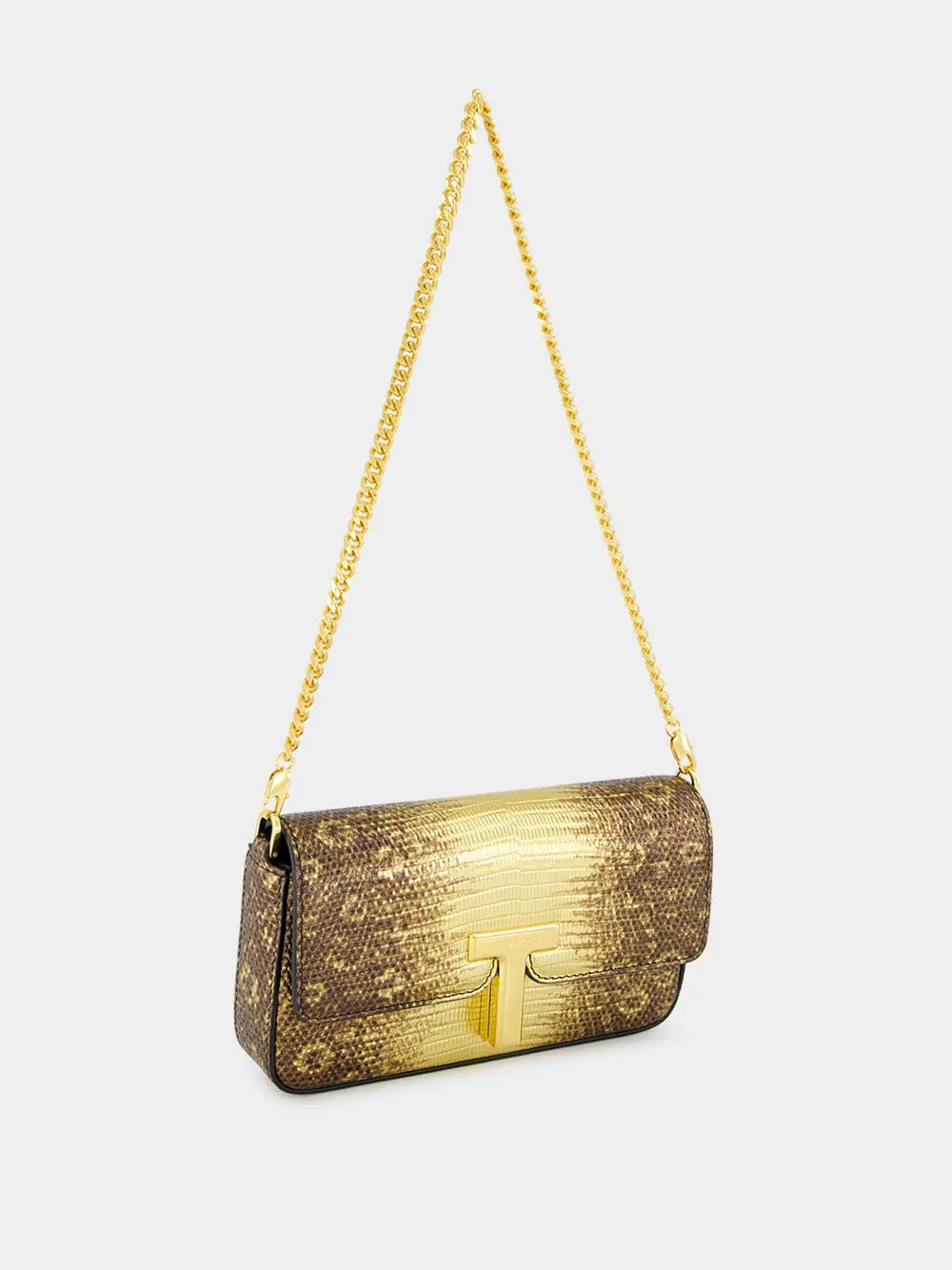 Antique Gold Leather Wallis Mini Bag sold by Fashion Clinic product image thumbnail 3