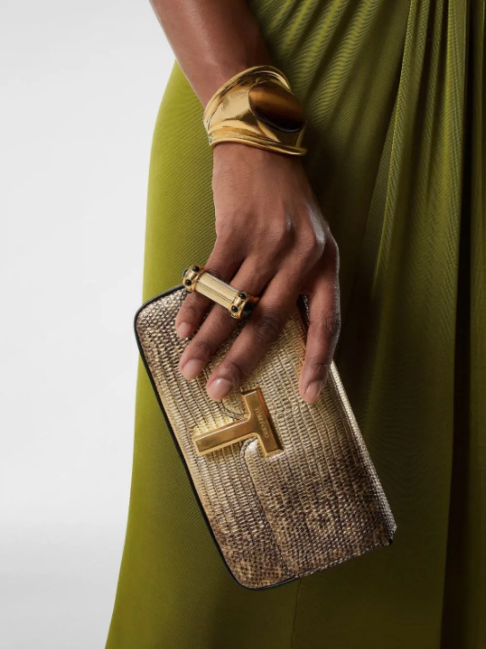 Antique Gold Leather Wallis Mini Bag sold by Fashion Clinic product image thumbnail 2