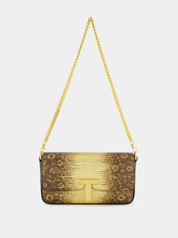 Antique Gold Leather Wallis Mini Bag sold by Fashion Clinic