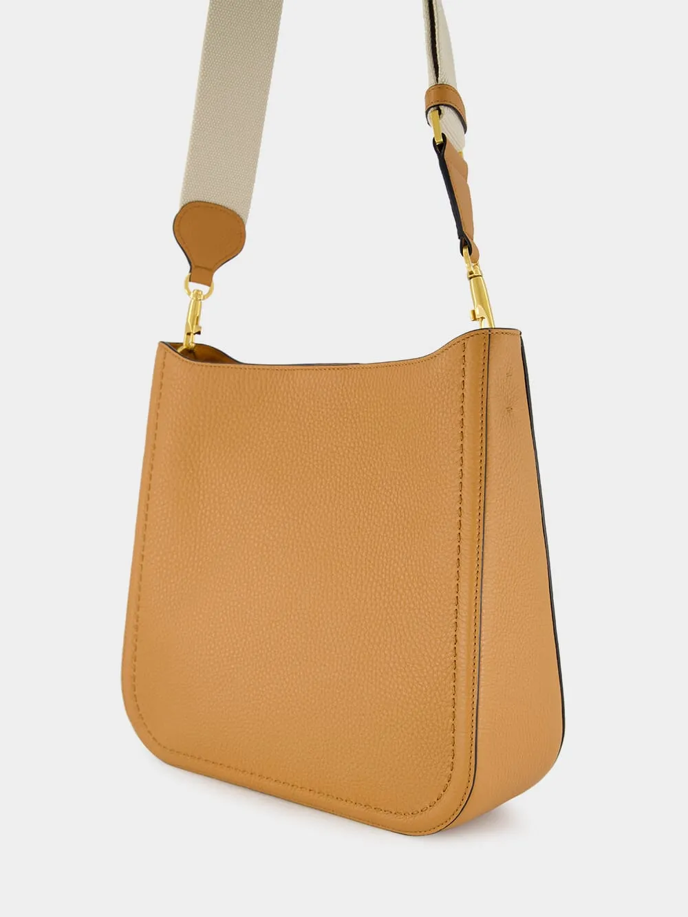 Almond Brown Hobo Shoulder Bag sold by Fashion Clinic product image thumbnail 5