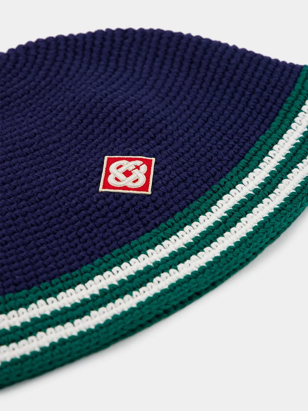 Navy Stripe Crochet Hat sold by Fashion Clinic product image thumbnail 3