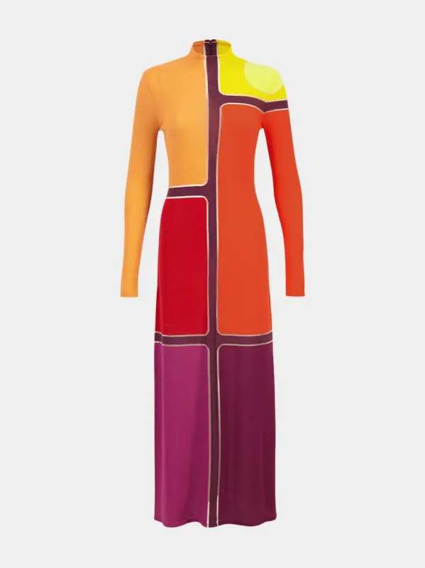 Apollonis Multi-Color Knit Maxi Dress sold by Fashion Clinic