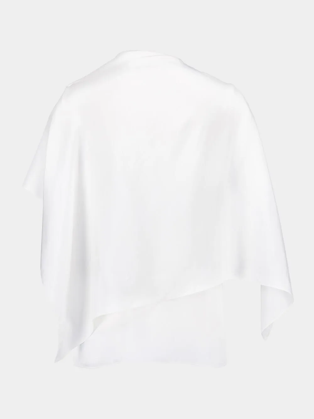 Asymmetric Draped White Top sold by Fashion Clinic product image thumbnail 2