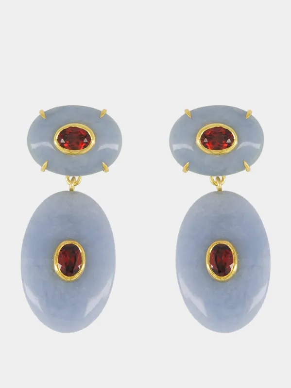 Blue Dorothy Earrings sold by Fashion Clinic