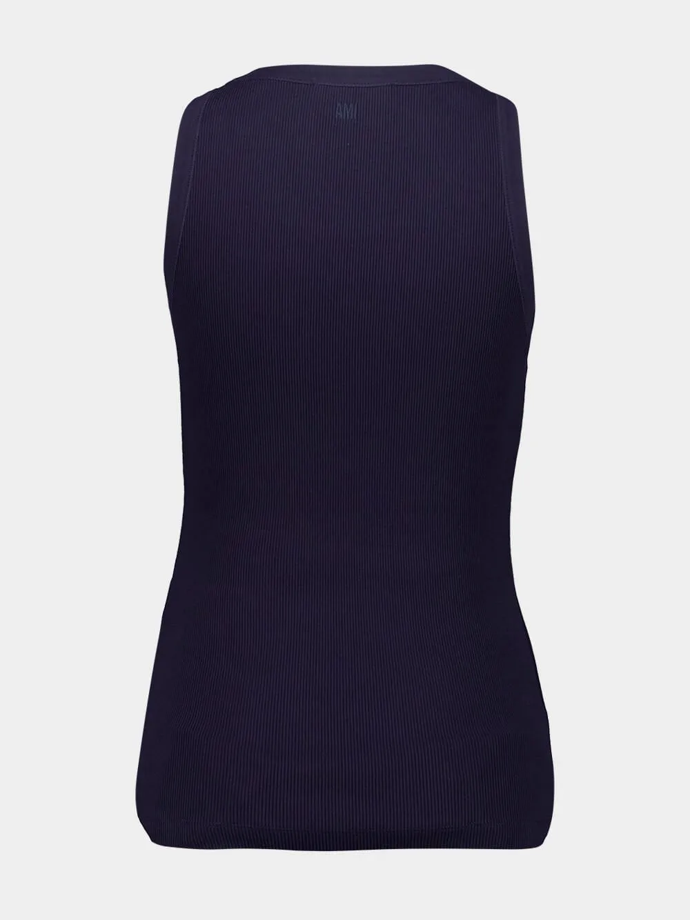 Night Blue Cotton Rib Tank Top sold by Fashion Clinic product image thumbnail 2