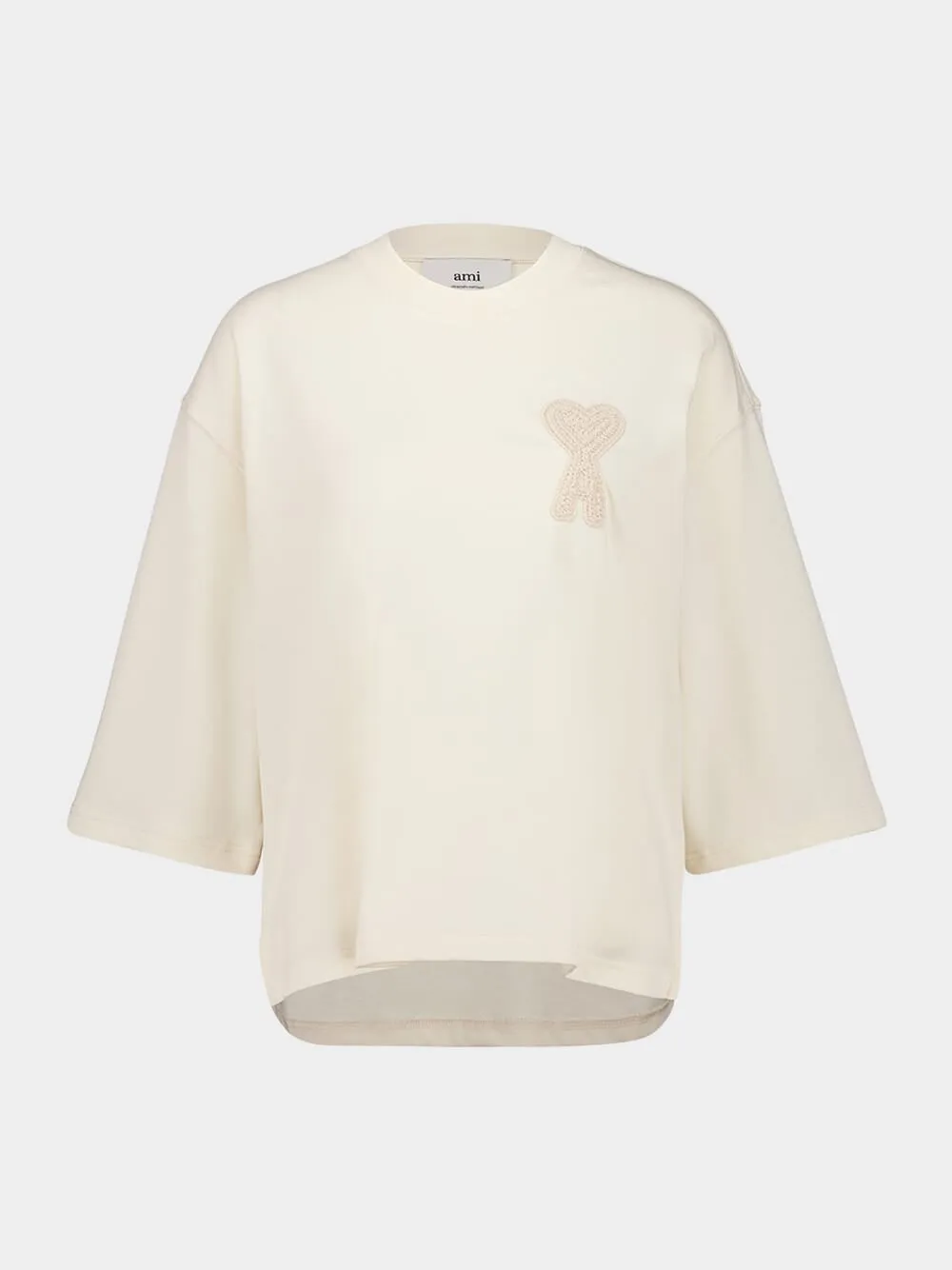 Beige Organic Cotton T-Shirt sold by Fashion Clinic