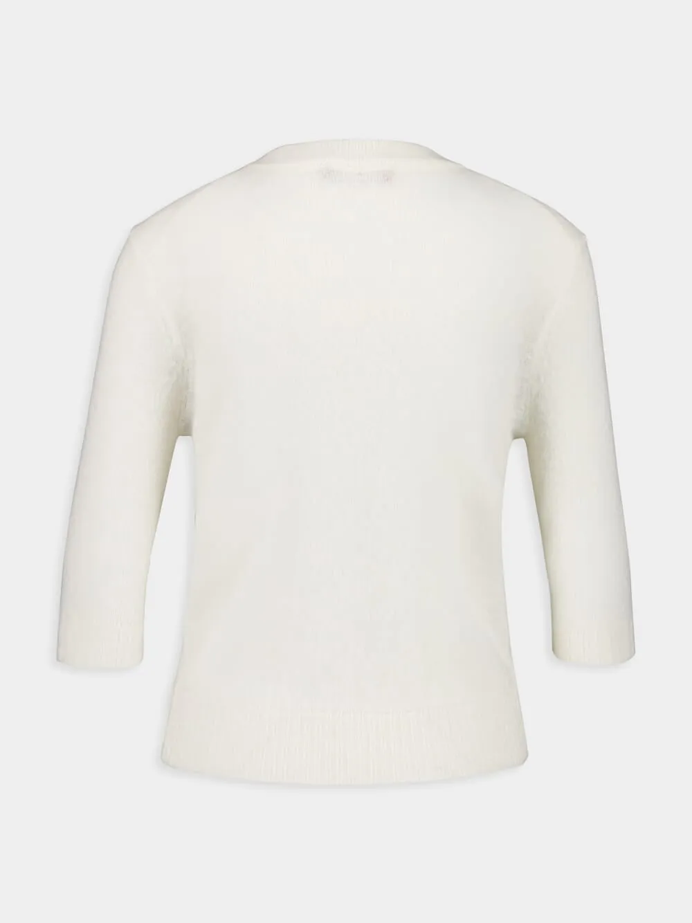 Ivory Wool-Alpaca Ty Sweater sold by Fashion Clinic product image thumbnail 3