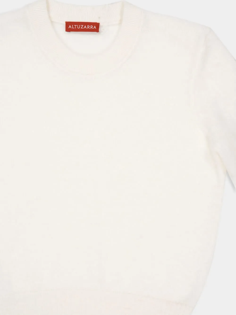Ivory Wool-Alpaca Ty Sweater sold by Fashion Clinic product image thumbnail 4