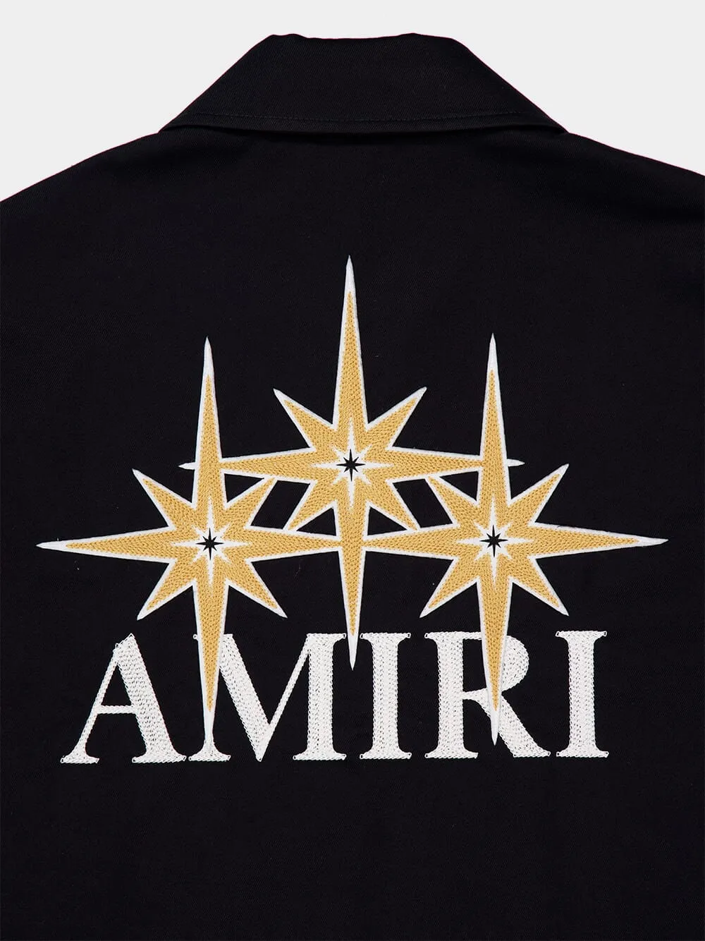 Black Zipped Starburst Cotton Blouson sold by Fashion Clinic product image thumbnail 4