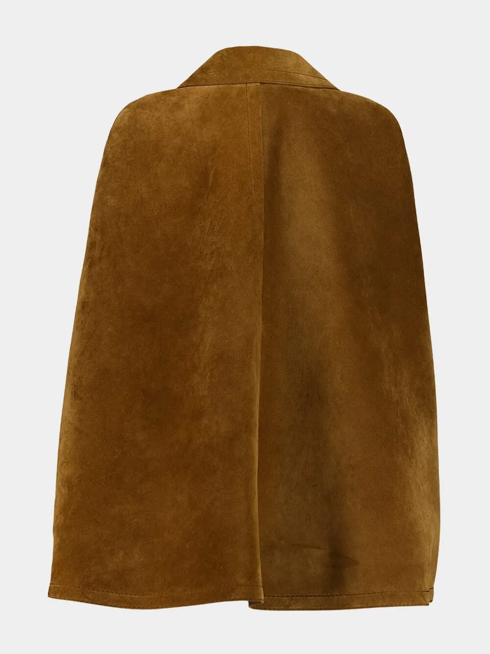 Brown Suede Cape with Horsebit sold by Fashion Clinic product image thumbnail 2
