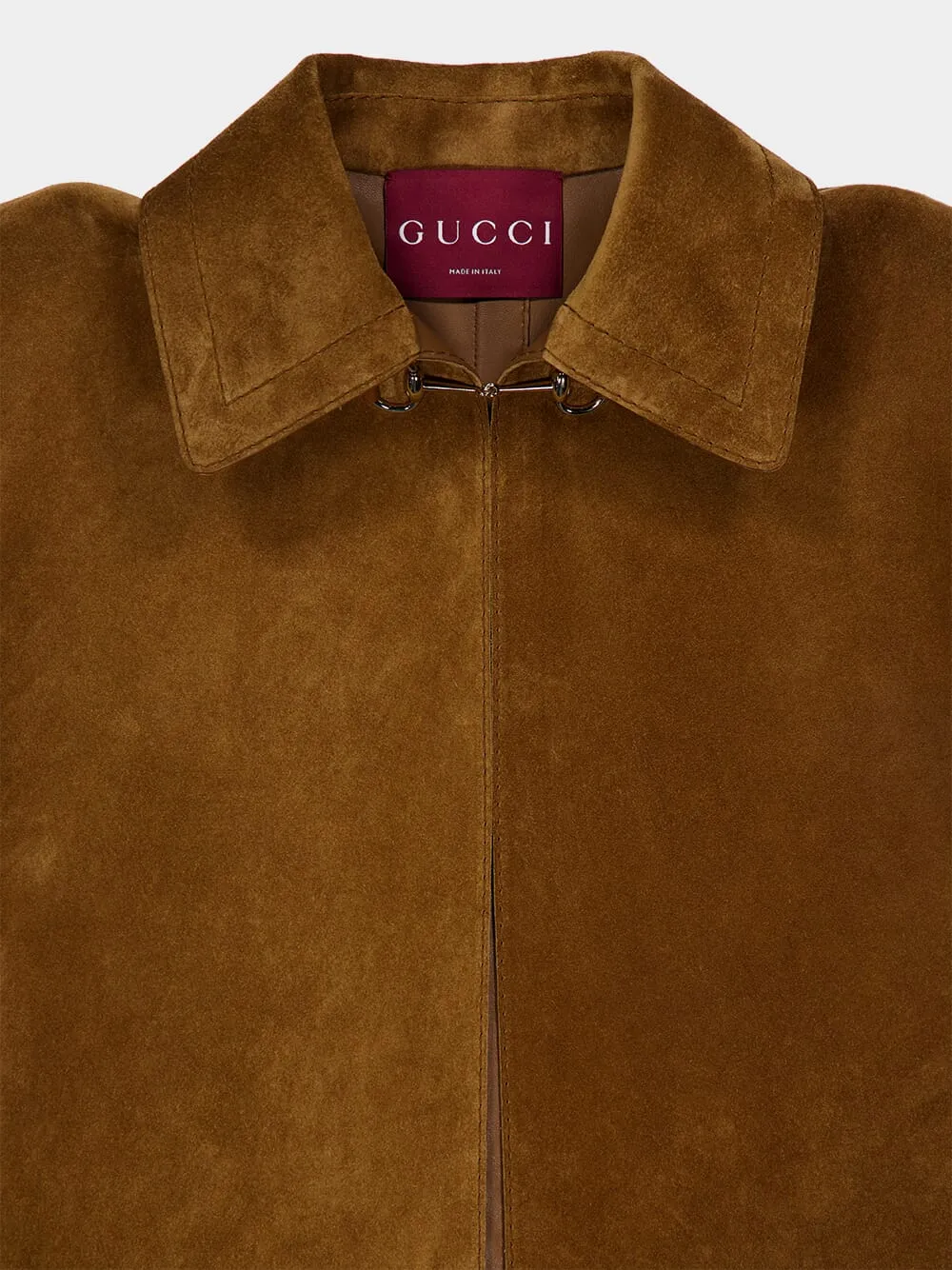 Brown Suede Cape with Horsebit sold by Fashion Clinic product image thumbnail 3