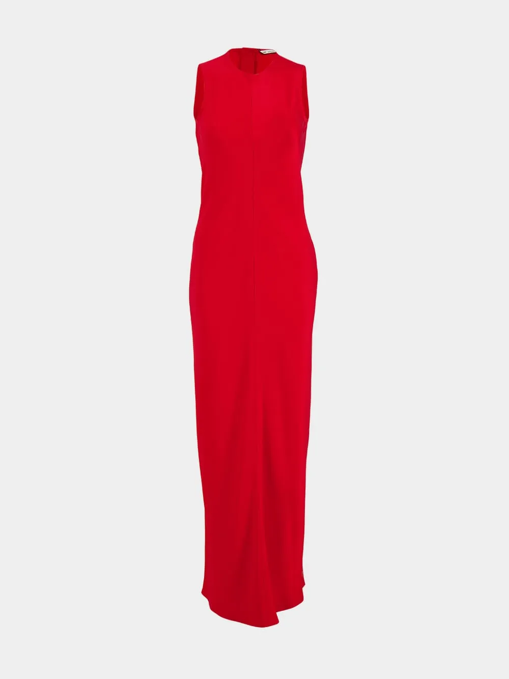Poppy Red Long Straight Dress sold by Fashion Clinic product image thumbnail 2