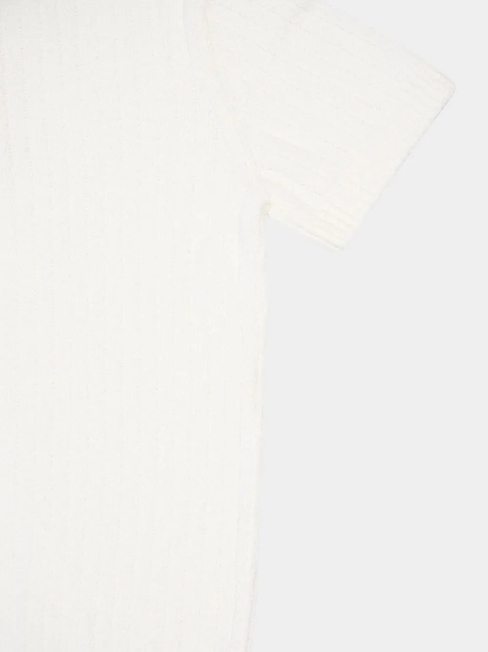 White Boucle Polo Shirt sold by Fashion Clinic product image thumbnail 4
