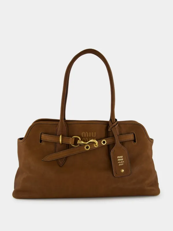 Oak Aventure Nappa Leather Bag made by Miu Miu