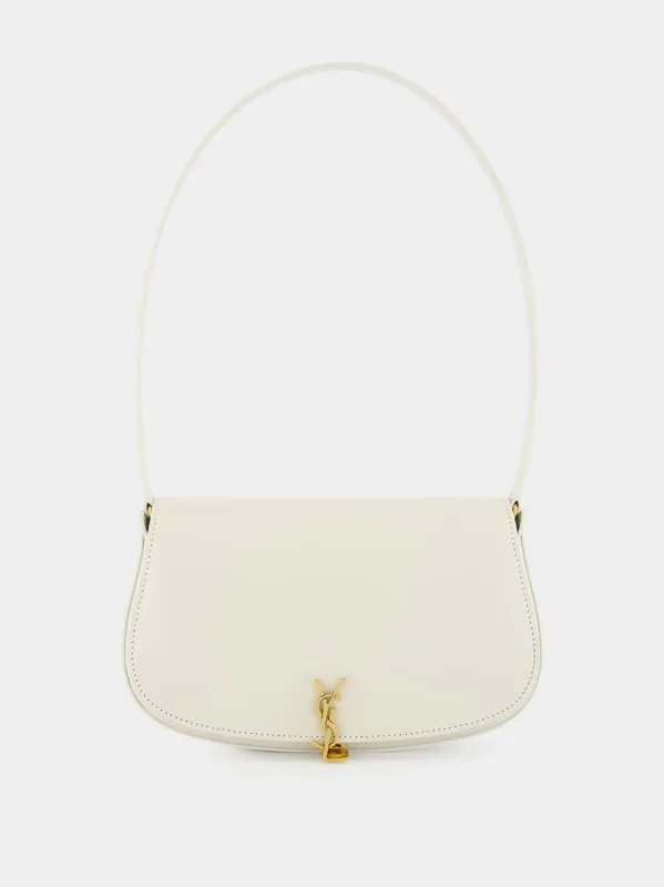 White Mini Voltaire Leather Bag made by Yves Saint Laurent