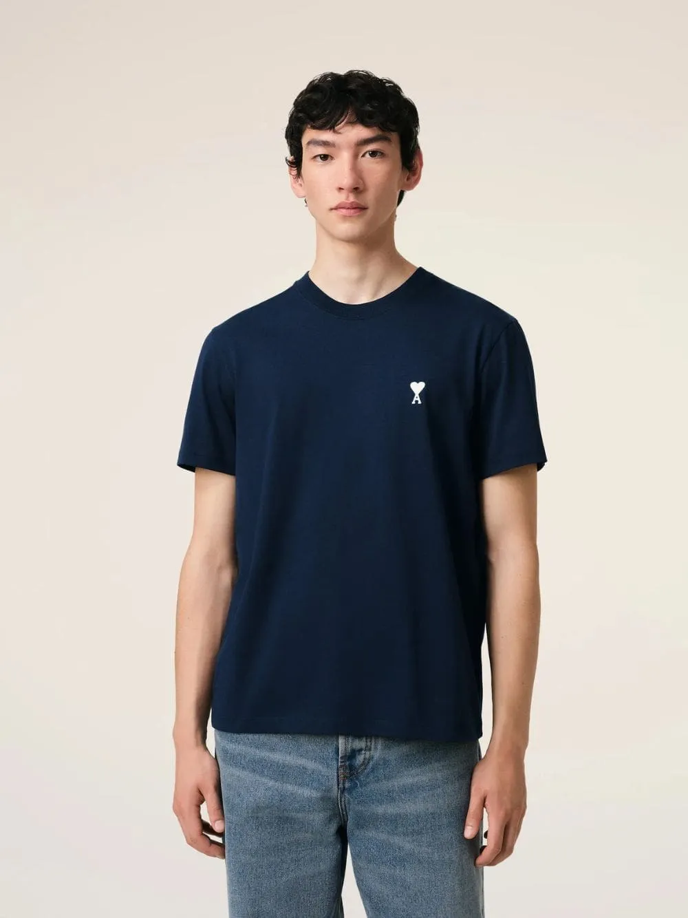 Night Blue Cotton T-Shirt sold by Fashion Clinic product image thumbnail 2