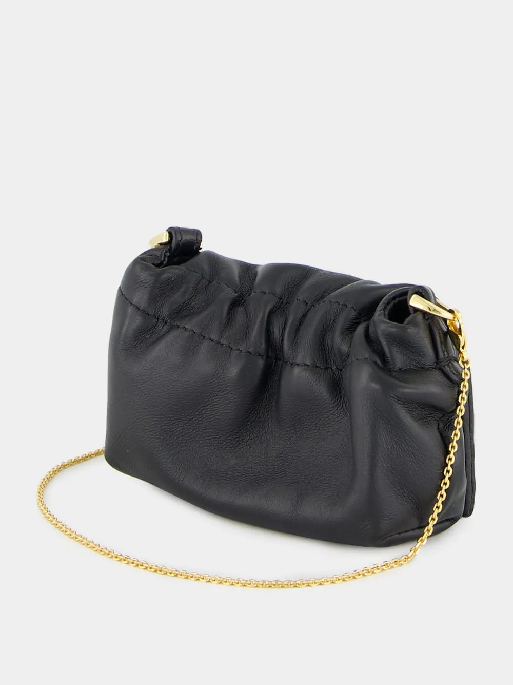 Black Nano Mamma Baguette Leather Bag sold by Fashion Clinic product image thumbnail 5