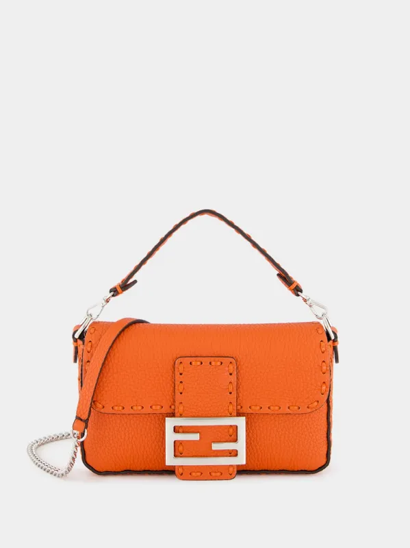 Orange Baguette Mini Selleria Bag sold by Fashion Clinic