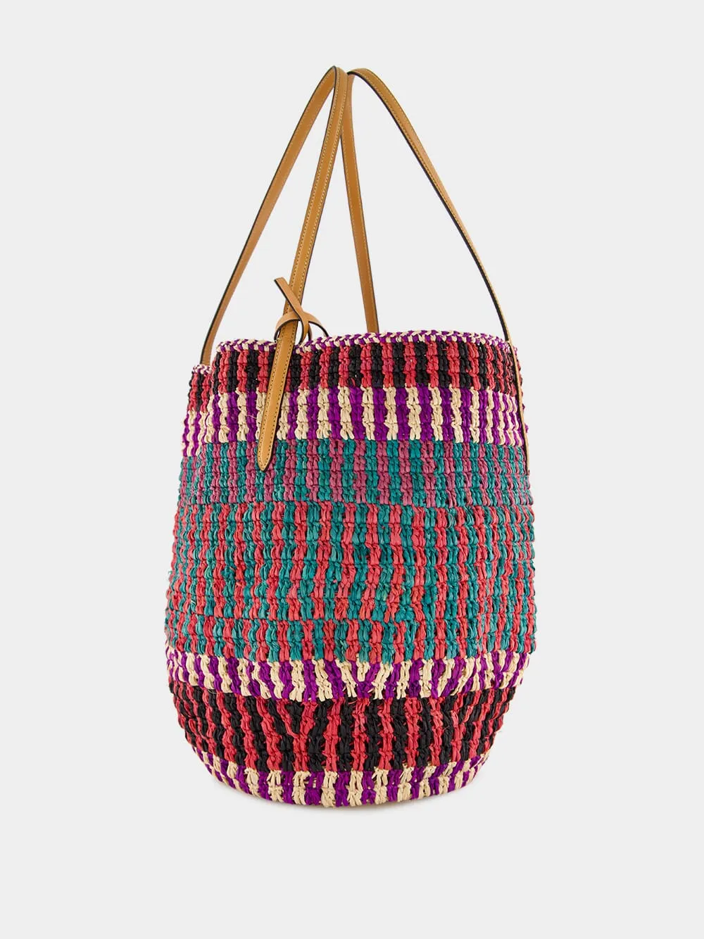 VLogo Signature Raffia Shopping Bag sold by Fashion Clinic product image thumbnail 5
