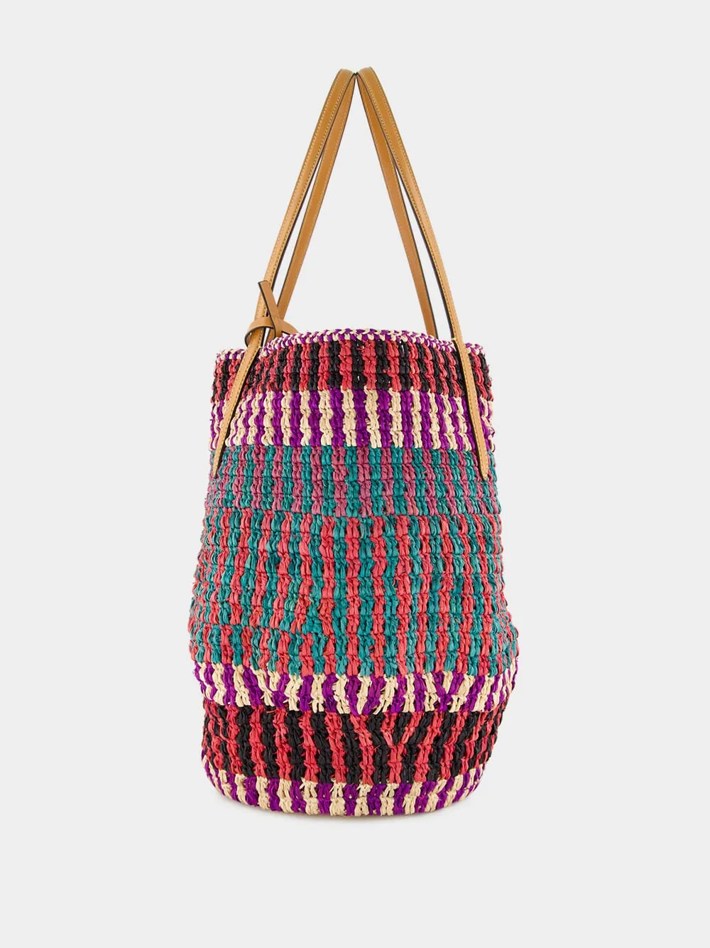 VLogo Signature Raffia Shopping Bag sold by Fashion Clinic product image thumbnail 4