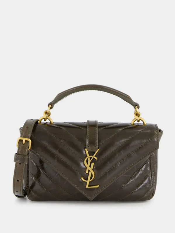 Musk Brown College Mini Chain Bag sold by Fashion Clinic