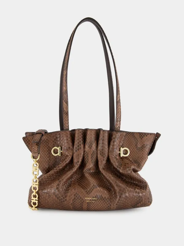 Small Dark Brown Soft Bag sold by Fashion Clinic