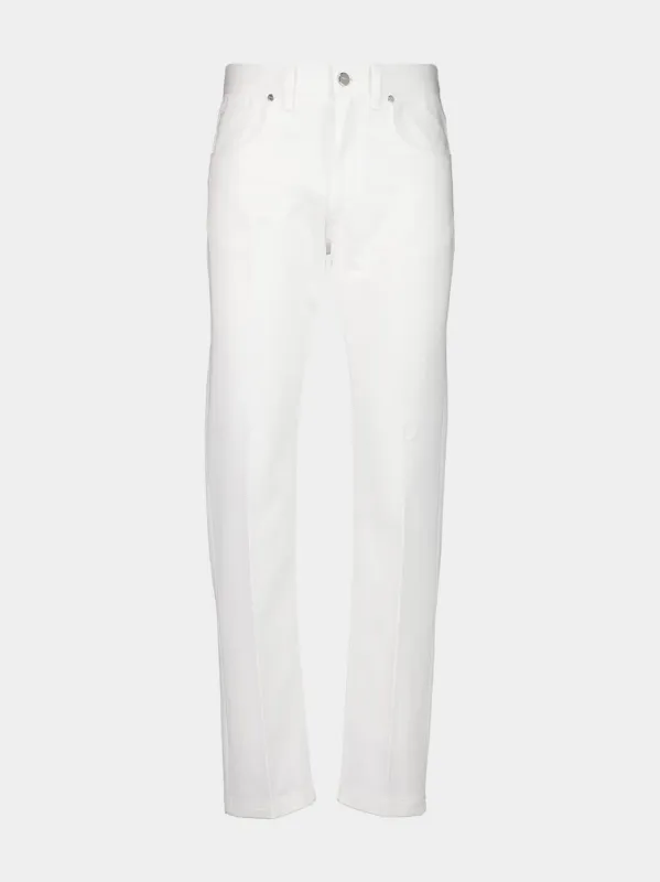 White Selleria Straight-Leg Jeans sold by Fashion Clinic