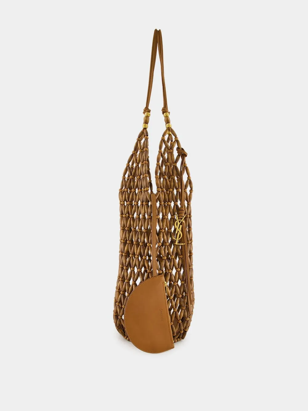 Brown Beaded Hobo Shoulder Bag sold by Fashion Clinic product image thumbnail 3