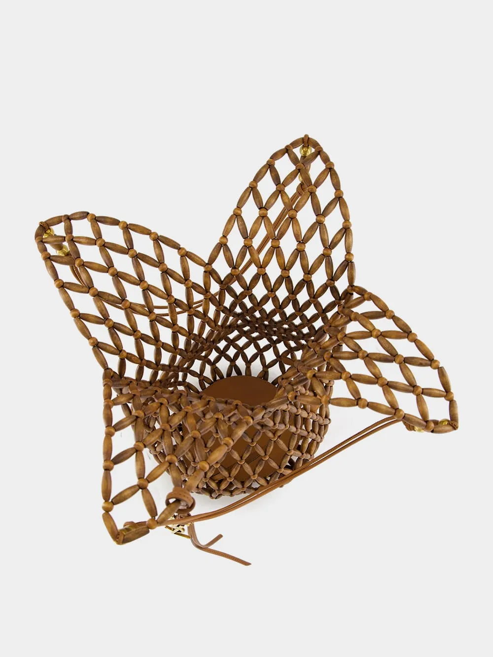 Brown Beaded Hobo Shoulder Bag sold by Fashion Clinic product image thumbnail 5