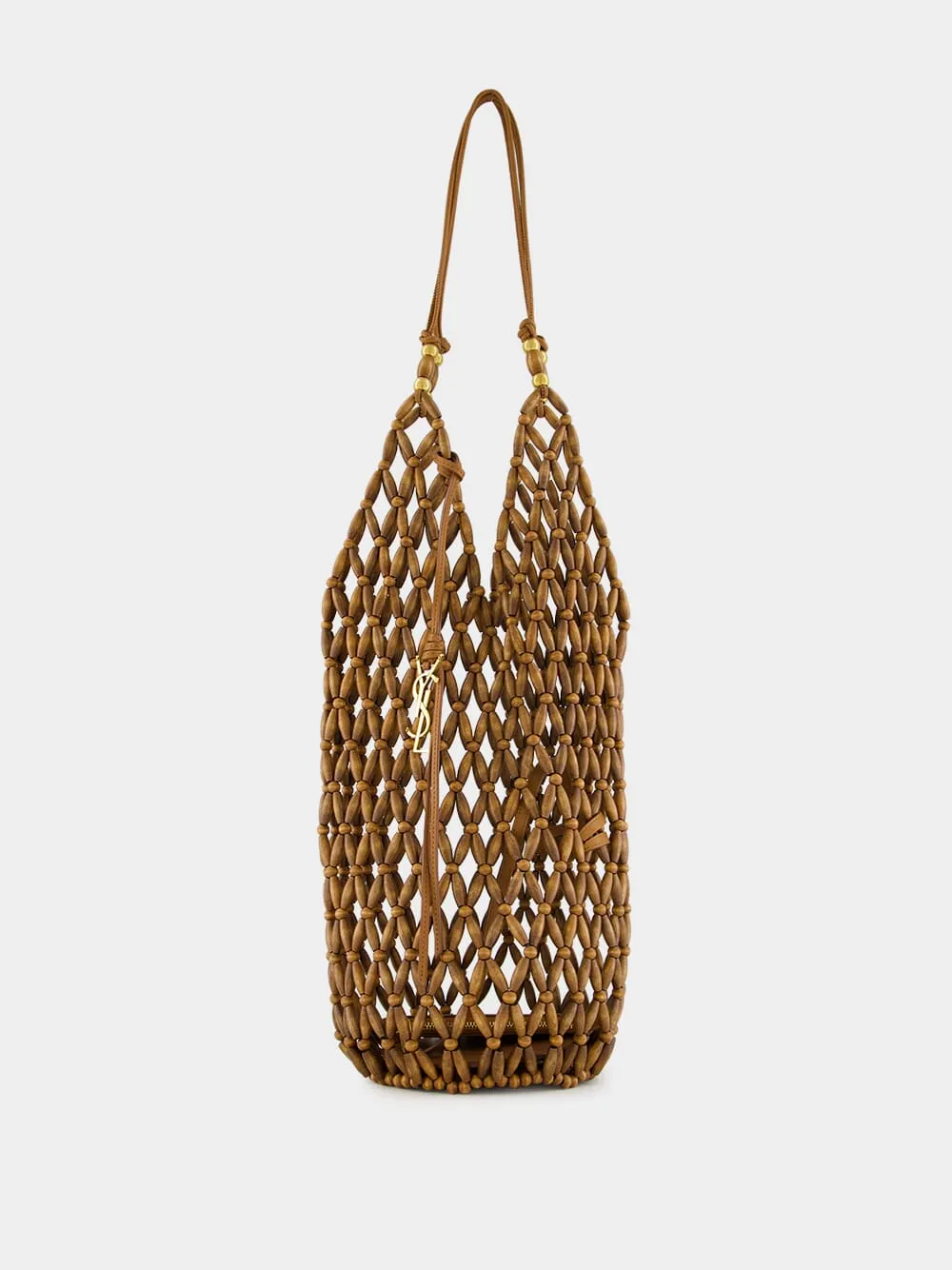 Brown Beaded Hobo Shoulder Bag sold by Fashion Clinic