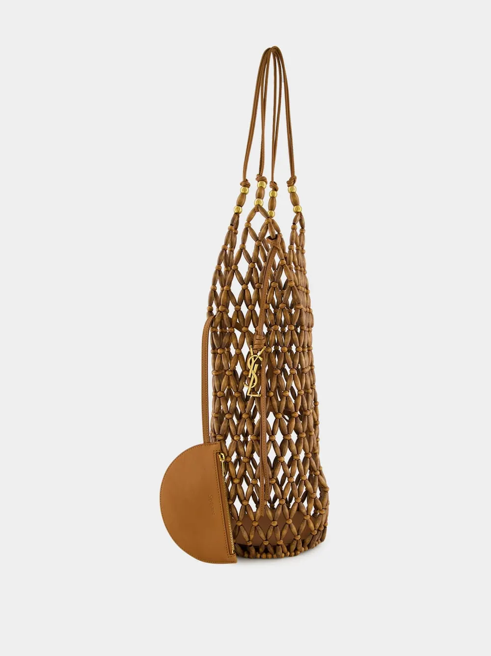 Brown Beaded Hobo Shoulder Bag sold by Fashion Clinic product image thumbnail 2