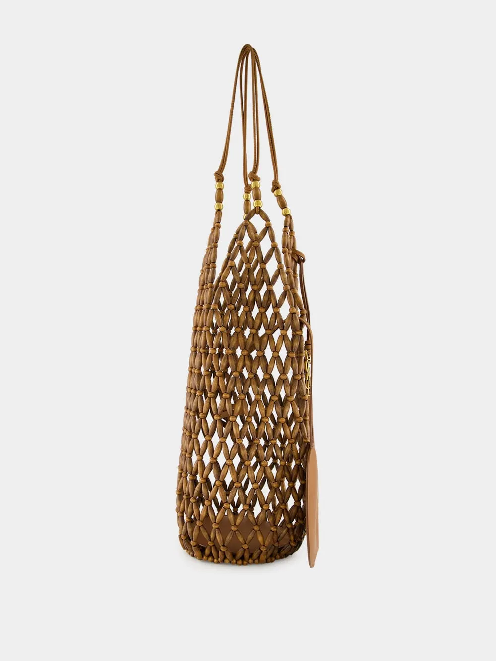 Brown Beaded Hobo Shoulder Bag sold by Fashion Clinic product image thumbnail 4