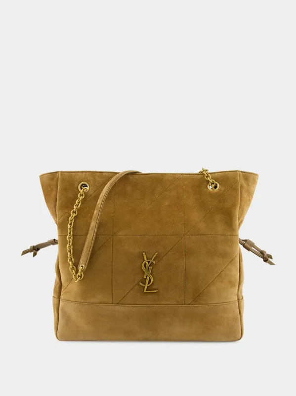 Jamie Shopping Bag in Golden Leaf Suede made by Yves Saint Laurent