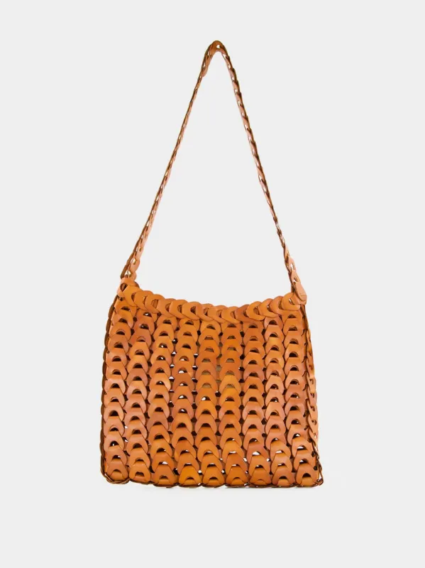 Tan NS Link Tote sold by Fashion Clinic